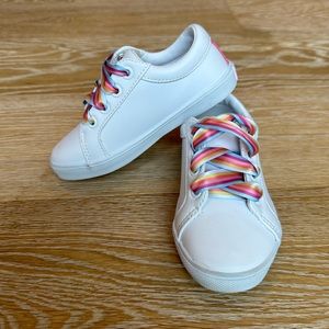 Janie and Jack White Leather Sneakers